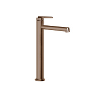 Gessi Ingranaggio Смеситель для накл раковины с изливом 17,4 см, без дон к, цвет: copper brushed PVD 63506#708