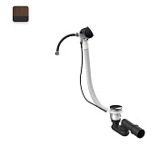 Gessi Слив-перелив для ванны с наполнением через перелив, цвет: dark bronze 01080#845