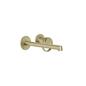Gessi Anello Внешняя часть смесителя с изливом 19,4-21,4 см, цвет: brushed brass PVD 63383#727