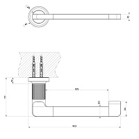 Gessi Inciso Держатель туалетной бумаги, цвет: aged bronze 58455#187
