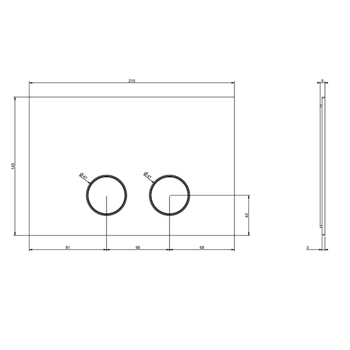 Gessi Клавиша смыва, для инсталляции Tece, цвет: copper PVD 54617#030