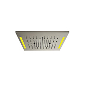Gessi Colour Накладная панель с подсветкой 35x35см, цвет: steel brushed 57876#239