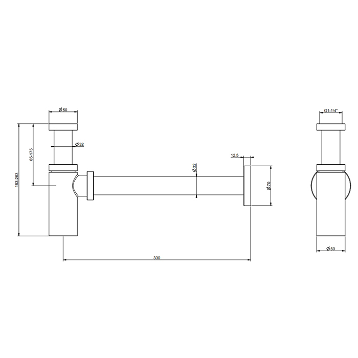 Gessi Сифон для раковины, цвет: warm bronze brushed PVD 01377#726
