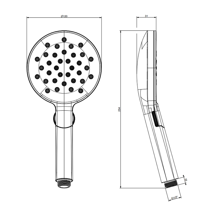 Gessi Двухпозиционный ручной душ, цвет: warm bronze brushed PVD 47350#726