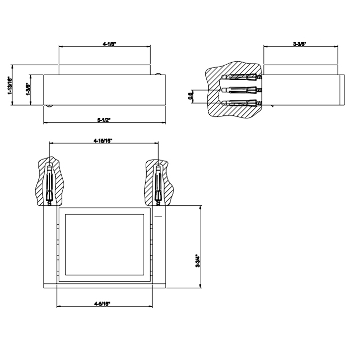 Gessi Rettangolo Мыльница подвесная, цвет: finox brushed nickel 20801#149
