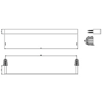 Gessi Rettangolo Полотенцедержатель 60 см, цвет: finox brushed nickel 20903#149