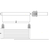 Gessi Rettangolo Полочка 30 см, цвет: finox brushed nickel 20947#149