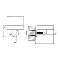 Gessi Ingranaggio Мыльница подвесная, цвет: finox brushed nickel 63801#149