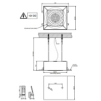 Gessi Minimali Накладная панель верхнего душа, цвет: aged bronze 57018#187