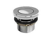 Burlington Clearwater Слив-перелив для ванны Click Clack, цвет: хром глянцевый CW1