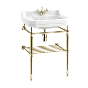 Burlington Полка для полотенец 53,8х42,5 см, накладная, цвет: золото глянцевый T23A-S GOLD