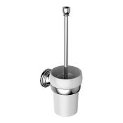 Burlington Savoy Ершик для унитаза подвесной с керамической колбой, цвет: хром глянцевый SV8 CHR