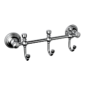 Burlington Savoy Крючок для полотенец тройной, подвесной, цвет: хром глянцевый SV3 CHR