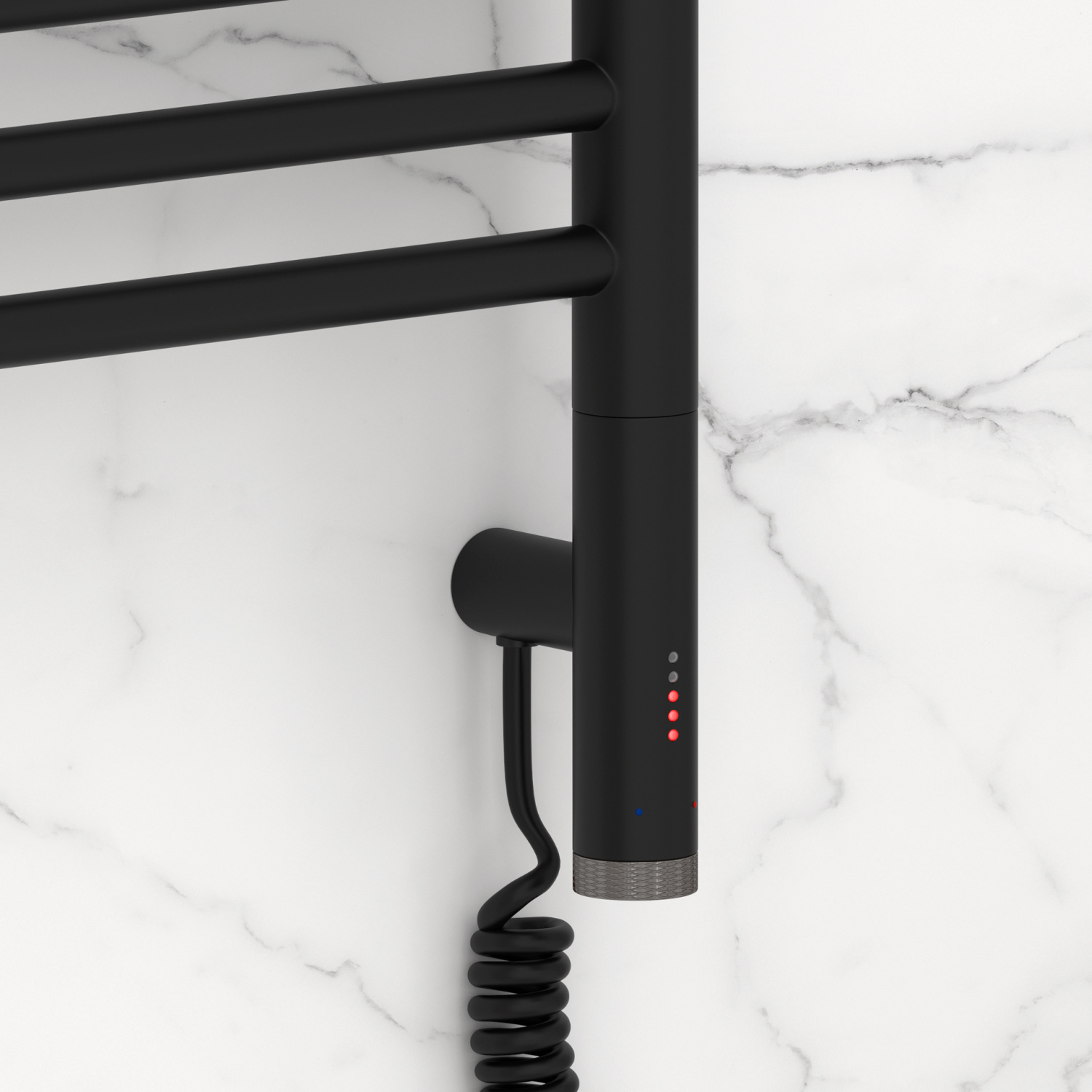 Сунержа Богема 3.1 прямая Полотенцесушитель электрический 30х120h см, правое, цвет: чёрный матовый 31-6005-1230