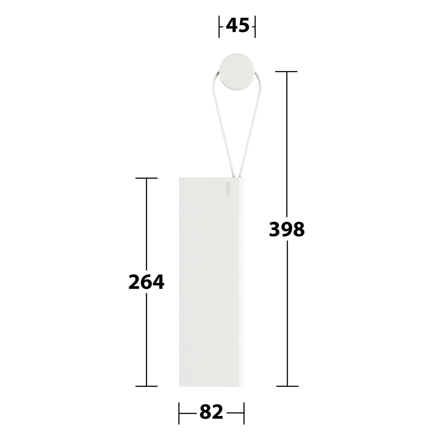 Keuco Universal Душевой скребок с настенным держателем, цвет: белый 04959 510000