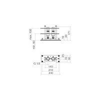 Dornbracht CL.1 Внутренняя часть напольного смесителя 35948970-90
