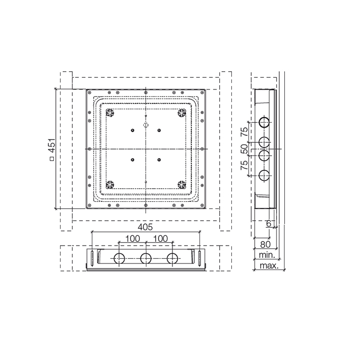 Dornbracht Drybox Для крепления на полу 38945970-90