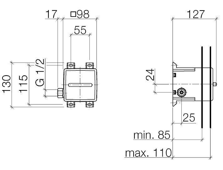 Dornbracht Kоробка для монтажа внутри стены 35205970-90