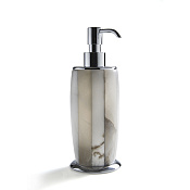 3SC Rigato Дозатор для жидкого мыла, настольный, цвет: Alabaster/Polished Satin Nickel AL01DNK
