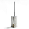 3SC Rigato Ершик для унитаза напольный с алебастровой колбой, цвет: Polished Satin Nickel AL17NK