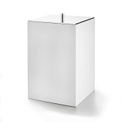 3SC Bemood Ведро для мусора с крышкой, напольное, цвет: Matt White/Matt Satin Nickel BEMW64ANX