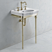 3SC Consolle Консоль напольная 58x46x90h см, с раковиной 1 отв с переливом, цвет: Polished Gold 24Kt DA3050GD*1