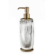 3SC Elegance Дозатор для жидкого мыла, настольный, цвет: Clear Crystal/Matt Satin Brass EL01DACRLX