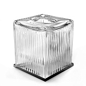 3SC Elegance Диспенсер для бумажных салфеток, настольный, цвет: Clear Crystal/Matt Black Nickel EL71ACRCFM