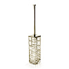 3SC Palace Ершик для унитаза напольный со стеклянной колбой, цвет: Yellow Crystal/Polished Gold 24Kt PA17AAMGD