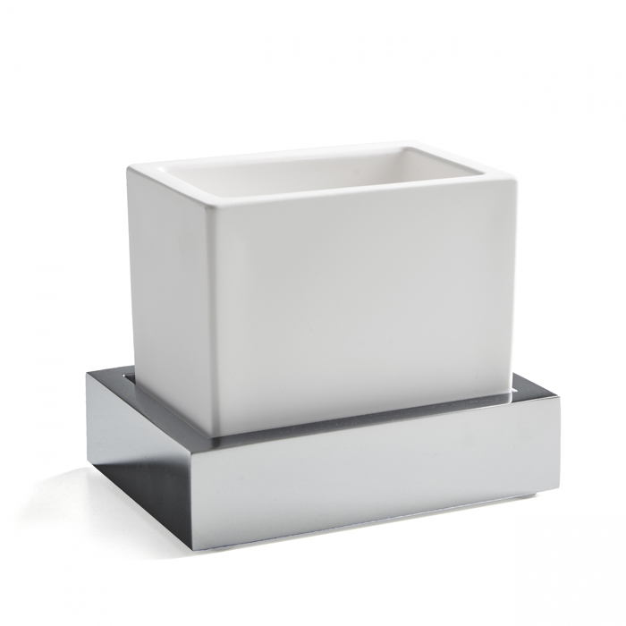 3SC SK Стакан для зубных щеток настольный, цвет: Chrome SK03ASL