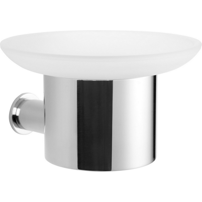 Cisal Xion Мыльница со стеклянной чашей, подвесная, цвет: brushed stainless steel XI090600D1