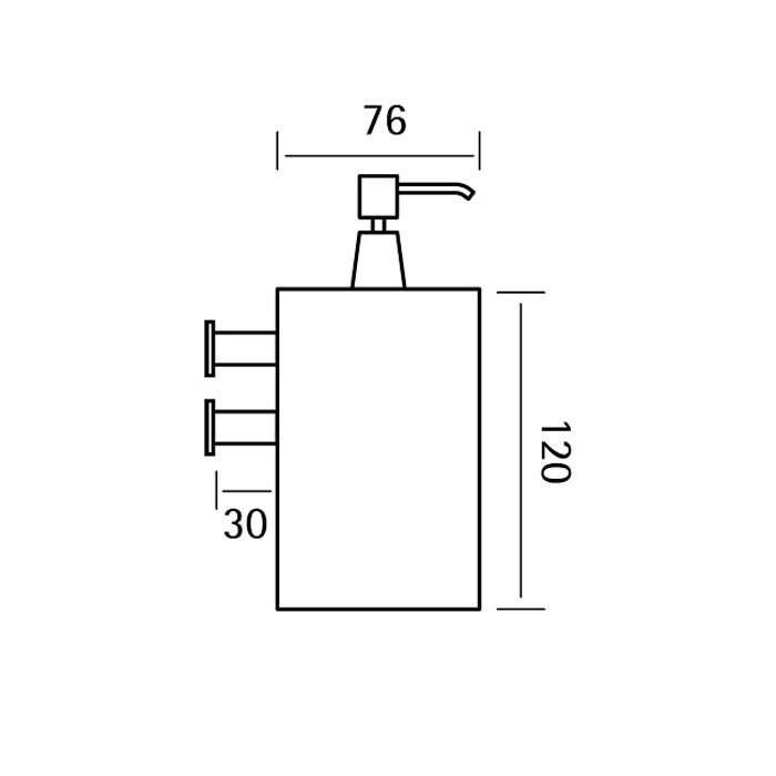 Cisal Xion Дозатор жидкого мыла, подвесной, цвет: brushed stainless steel XI090620D1