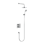 Burlington Guild Душевой комплект встраиваемый с внут. частью: верхний душ, шланг, цвет: хром глянец GUSHOWERPACKSQ3C