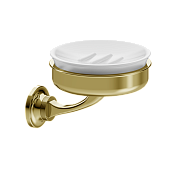 Burlington Guild Мыльница с керамической чашей, подвесная, цвет: золото GU005G