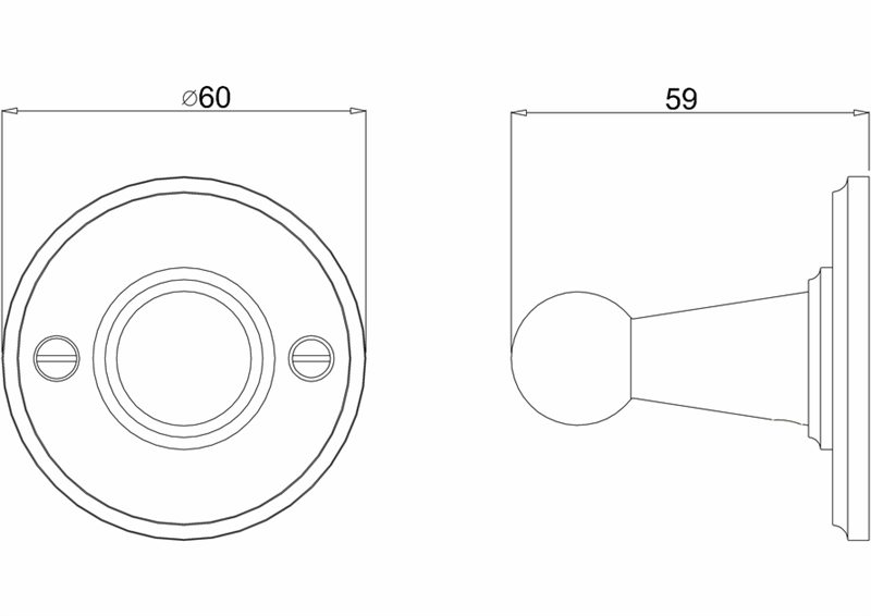 Burlington Крючок для полотенец одинарный, подвесной, цвет: шлифованный никель A14 BNKL