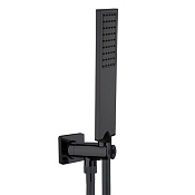 Bossini Flat One Душевой гарнитур: душевая лейка, 1 вид струи, с держ., шланг 150см, цвет: mat black CB4006.073