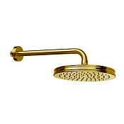 Bossini Liberty Верхний душ d21 см, 1 вид струи, с кронштейном 28 см, цвет: antique brass, bronze H27740G.022