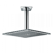 Bossini Cube Верхний душ 40 см, 1 вид струи, с потолочным кронштейном 30 см, цвет: chrome H35363.030