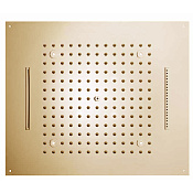 Bossini Dream Потолочный душ 57x47 см встраиваемый, 3 вида струи, LED подсветка, цвет: gold H38917.021