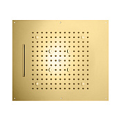 Bossini Dream Потолочный душ 57x47 см встраиваемый, 3 вида струи, LED подсветка, цвет: gold H38940.021