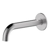 Bossini Nobu Излив для ванны настенный 25 см, цвет: mat brushed stainless steel INZ225.075