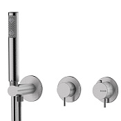 Bossini Nobu Смеситель для душа термостатический встр., 2 потреб., цвет: mat brushed stainless steel INZ227.075