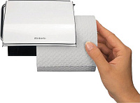 Brabantia ReNew Держатель туалетной бумаги с крышкой, подвесной, цвет: стальной 414589