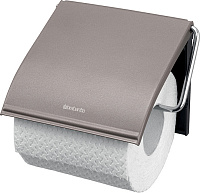 Brabantia ReNew Держатель туалетной бумаги с крышкой, подвесной, цвет: платиновый 477300