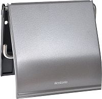 Brabantia ReNew Держатель туалетной бумаги с крышкой, подвесной, цвет: платиновый 477300