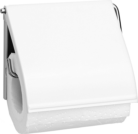 Brabantia ReNew Держатель туалетной бумаги с крышкой, подвесной, цвет: белый 414565