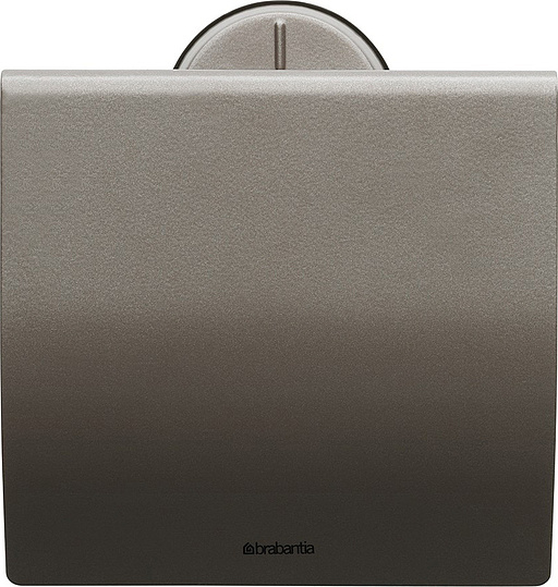 Brabantia Profile Держатель туалетной бумаги с крышкой, подвесной, цвет: платиновый 483363