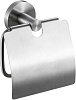 Nofer Niza Держатель туалетной бумаги с крышкой, подвесной, цвет: нержавеющая сталь 16858.S