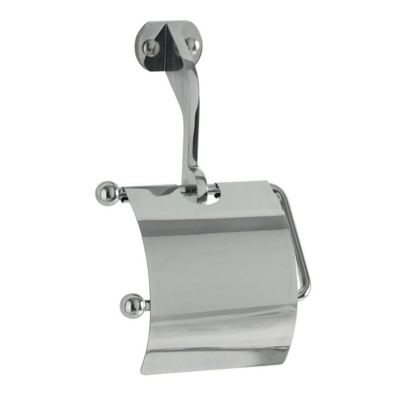 Kerasan Retro Держатель туалетной бумаги с крышкой, подвесной, цвет: cromo 742190