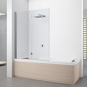 Novellini Young Шторка на ванну 120х151,6h см, левая SX, цвет: хром глянцевый Y21BSV120S-1K